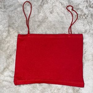 ZARA cropped spaghetti strap top